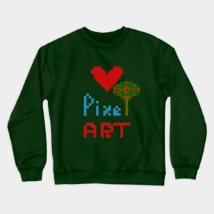 Love Pixel Art Crewneck Sweatshirt